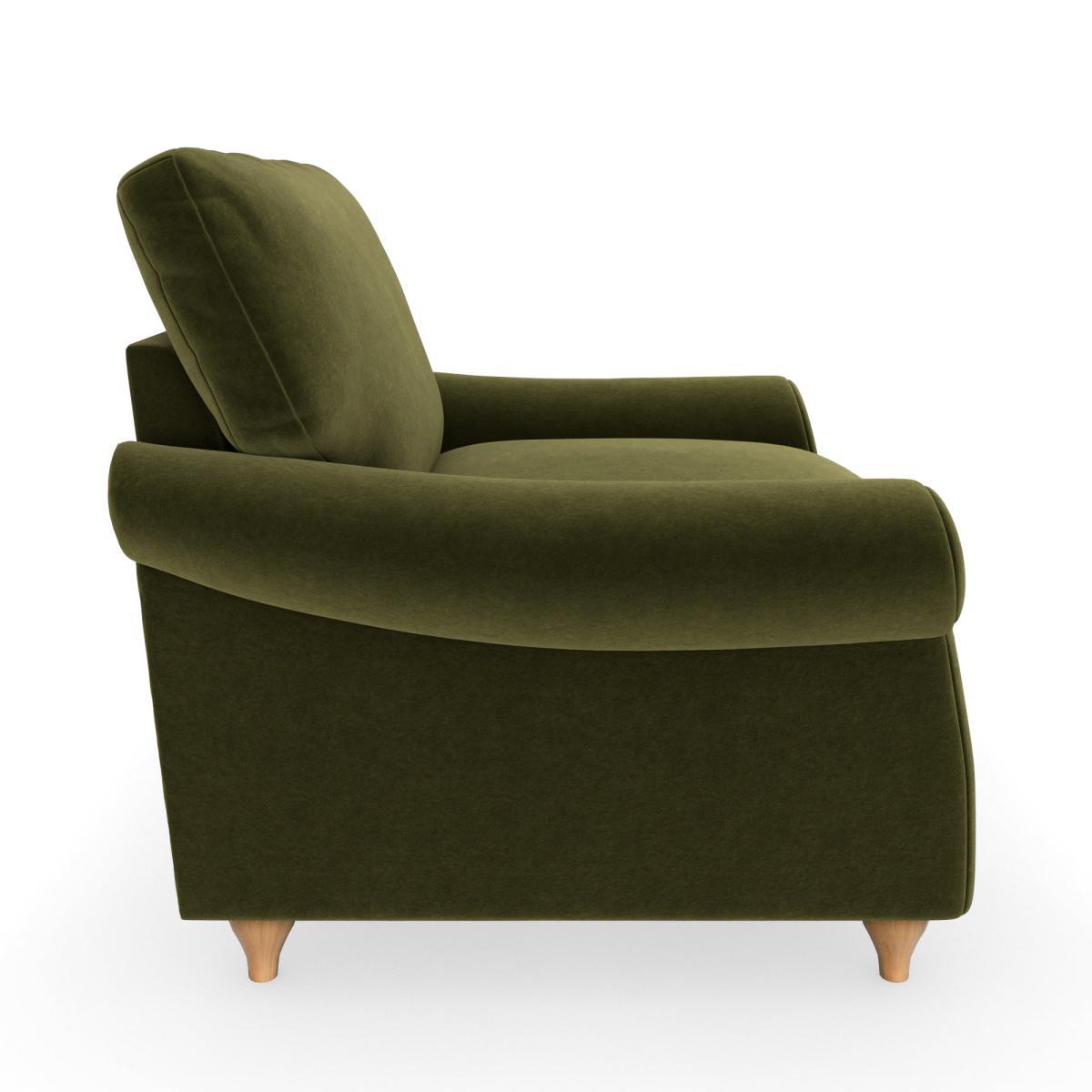 Salisbury Luxury Velvet Armchair Luxury Velvet Olive – image 4