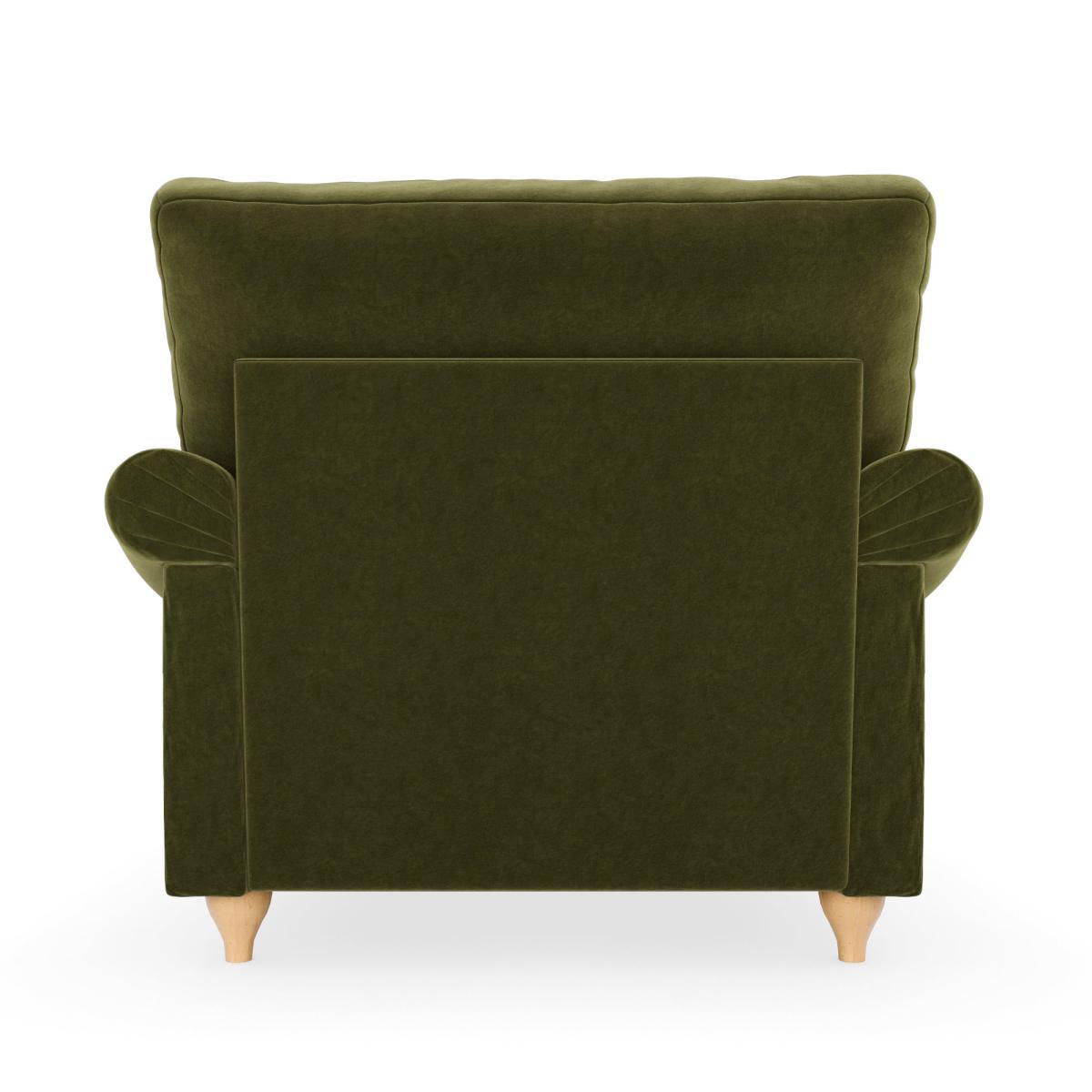 Salisbury Luxury Velvet Armchair Luxury Velvet Olive – image 5