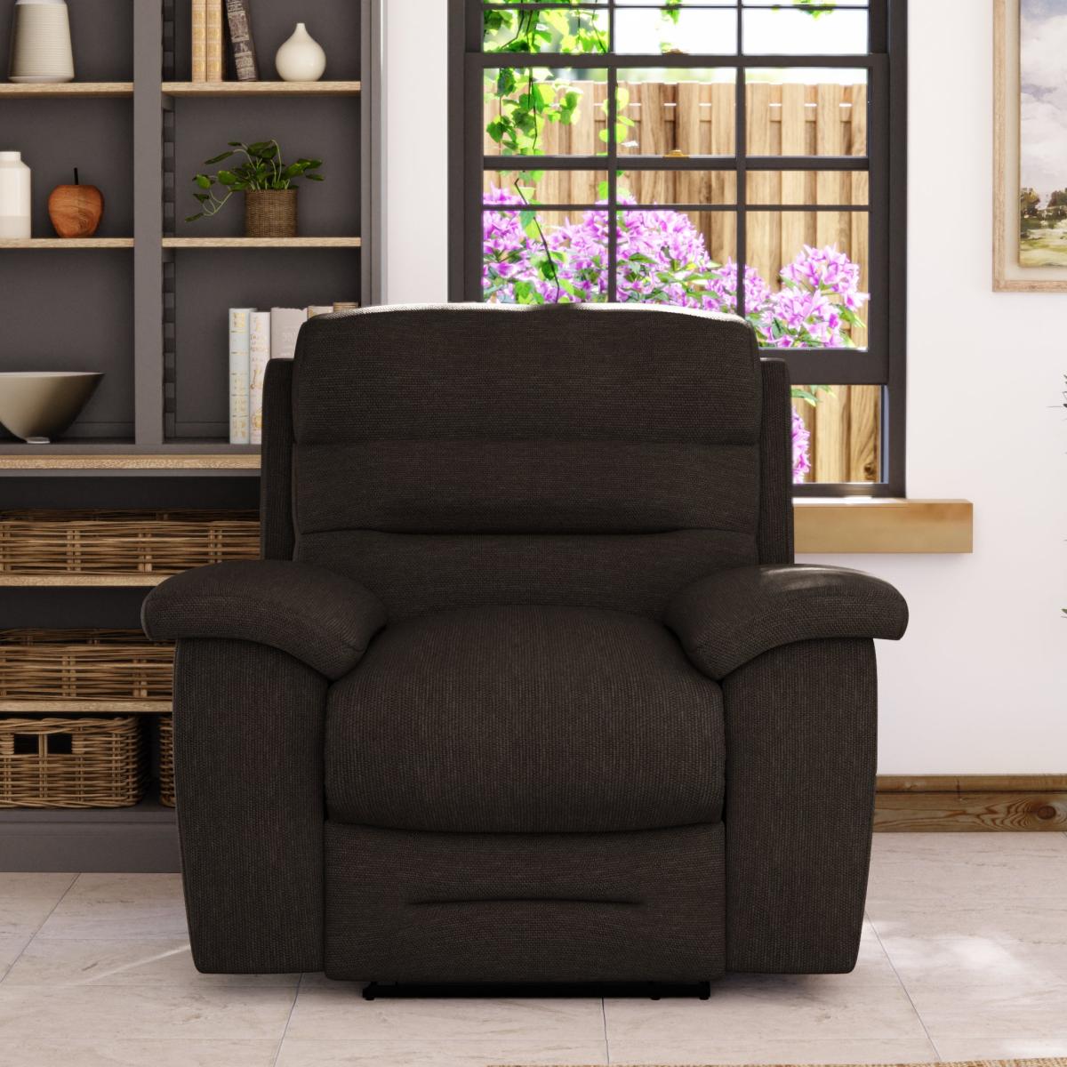 Lulworth Power Recliner Armchair Honeycomb Chenille Coco – image 3