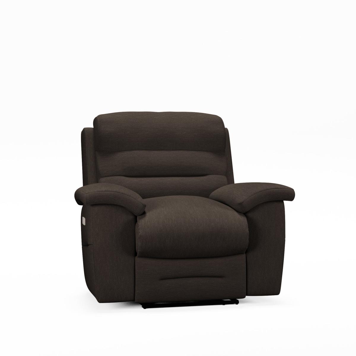 Lulworth Power Recliner Armchair Honeycomb Chenille Coco – image 9