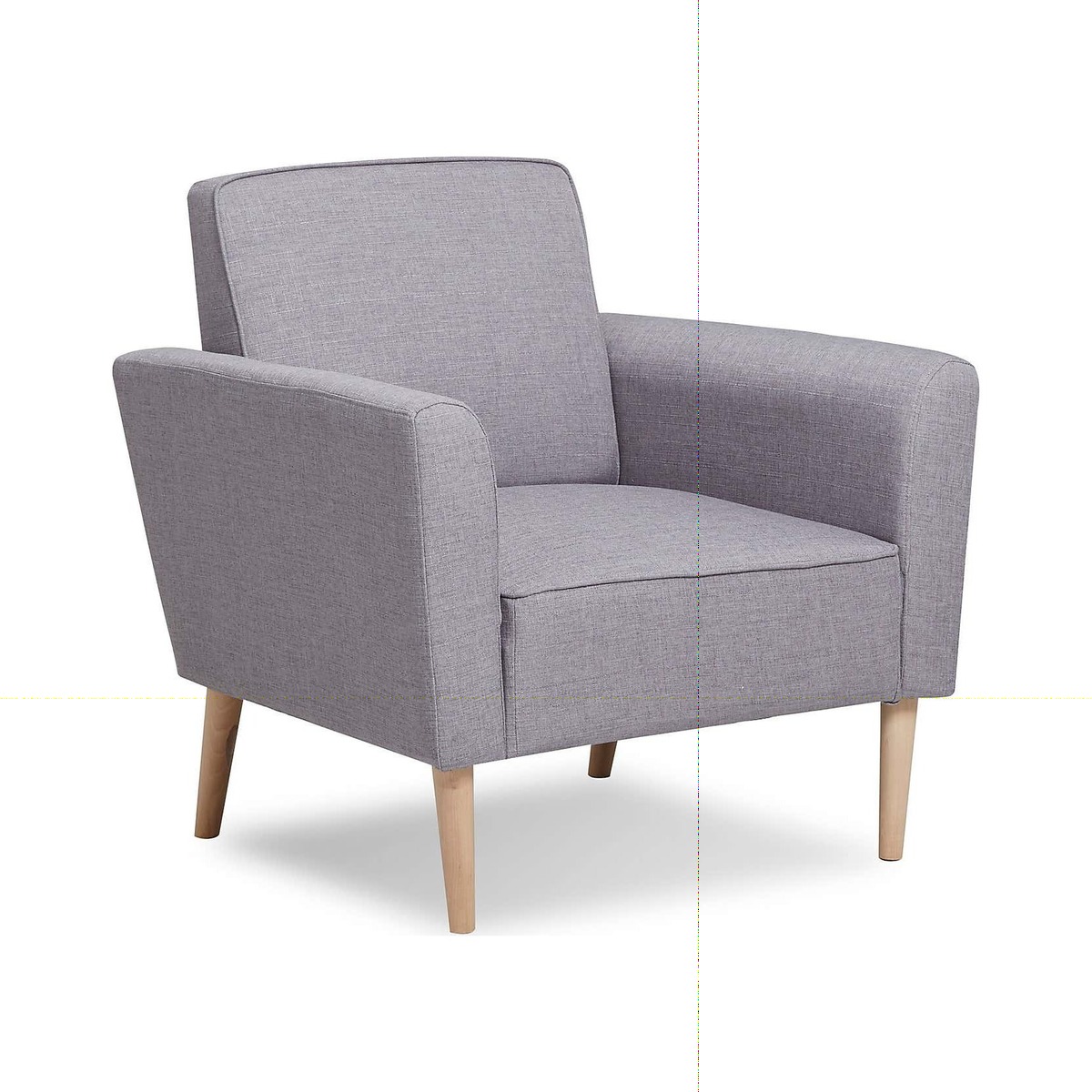 Paige Fabric Armchair Grey – image 1