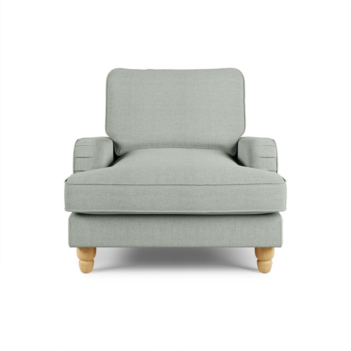 Beatrice Tonal Textured Weave Armchair Tonal Textured Weave Duck Egg – image 2