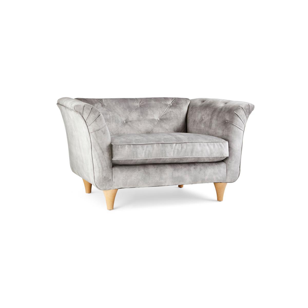 Jaipur Snuggle Chair Slub Velvet Slub Velvet Natural – image 2