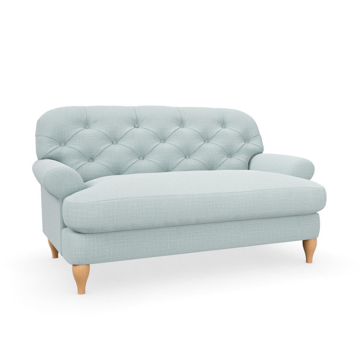 Canterbury Slub Cotton Blend Snuggle Chair Slub Cotton Light Mineral – image 2