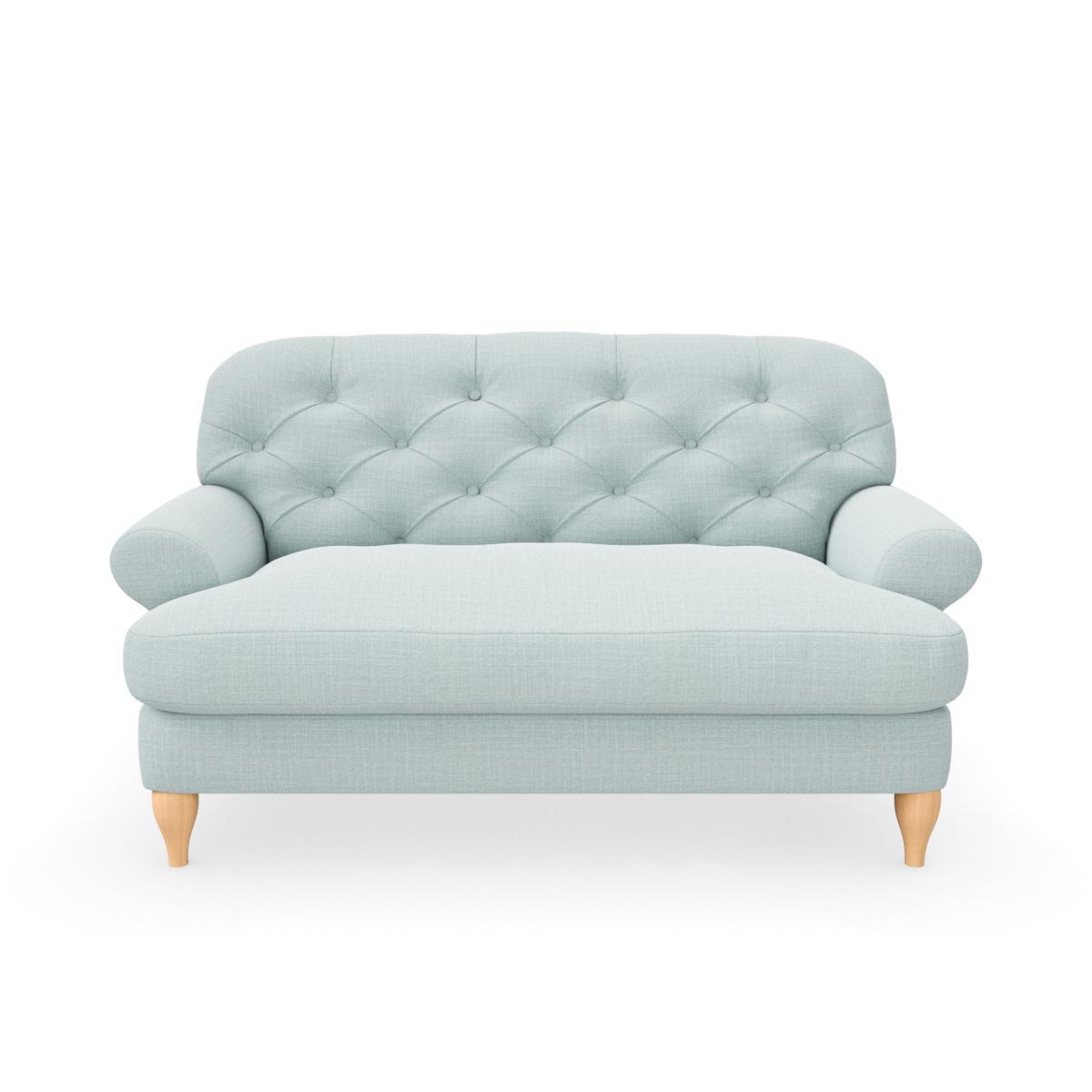 Canterbury Slub Cotton Blend Snuggle Chair Slub Cotton Light Mineral – image 3