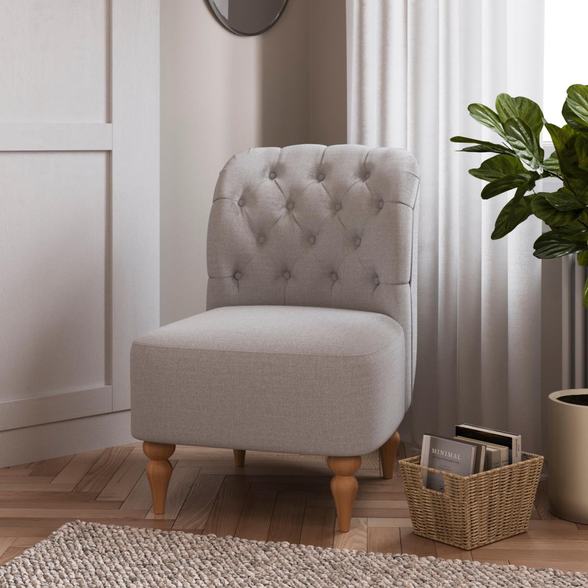 Chesterfield Armchair Soft Grey – image 2