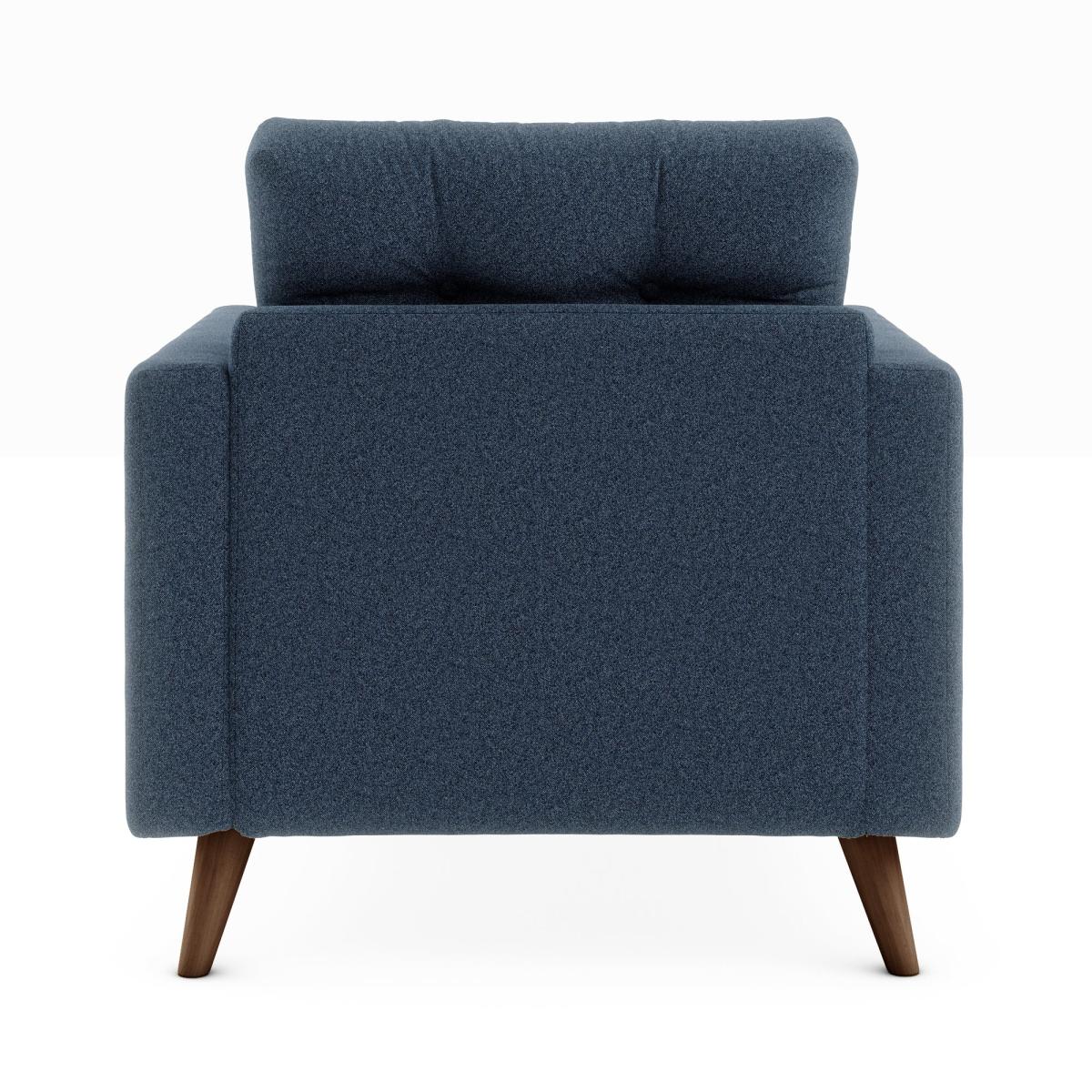 Lewes Woolly Marl Snuggle Chair Woolly Marl Navy – image 5
