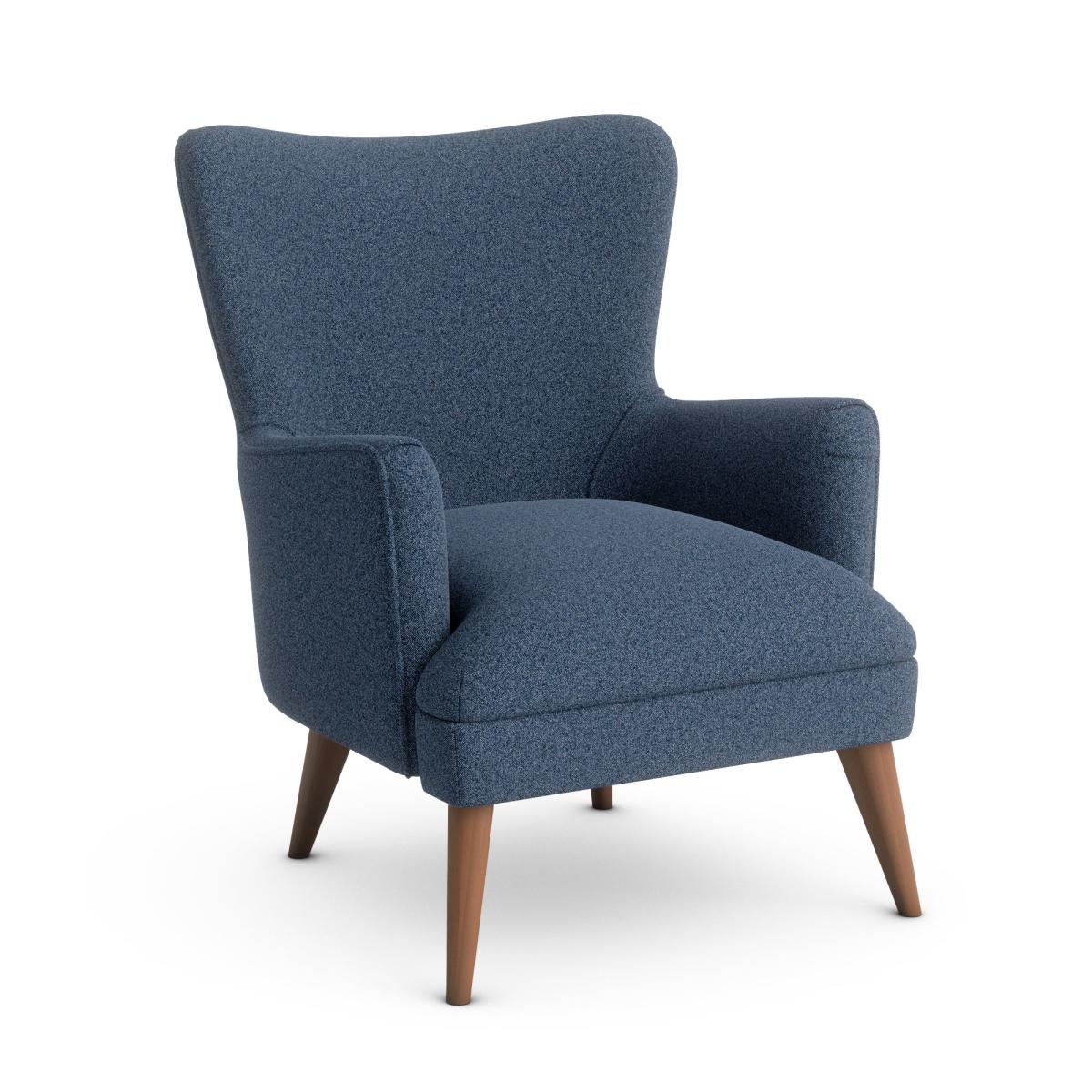 Marlow Woolly Marl Armchair Woolly Marl Navy – image 2
