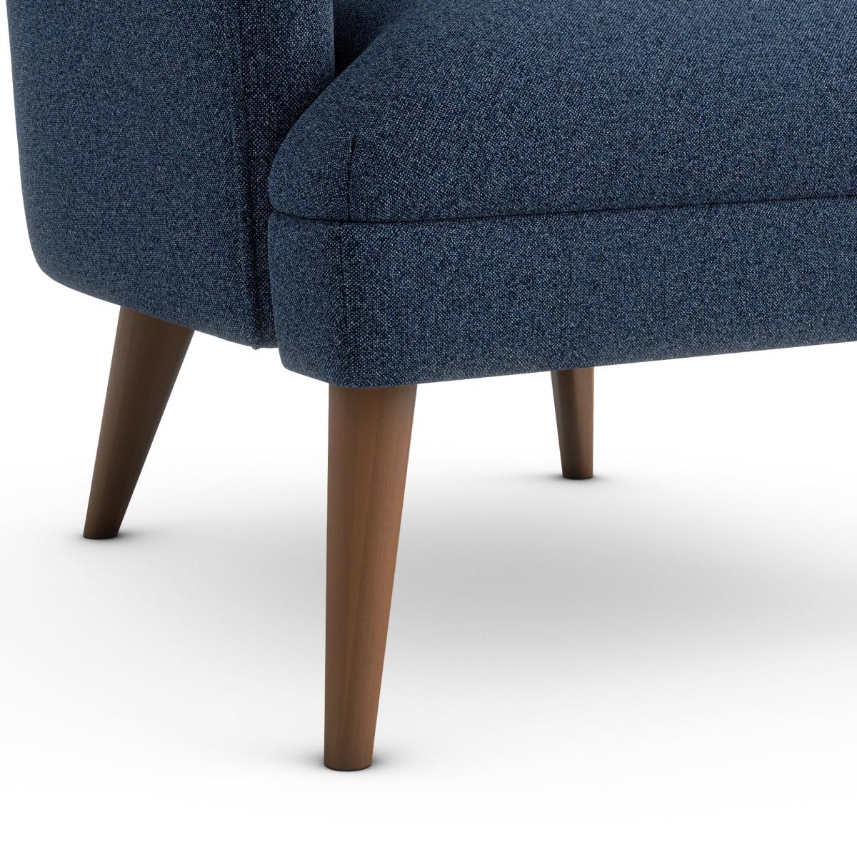 Marlow Woolly Marl Armchair Woolly Marl Navy – image 6