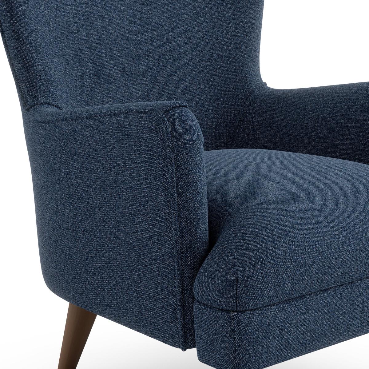 Marlow Woolly Marl Armchair Woolly Marl Navy – image 7