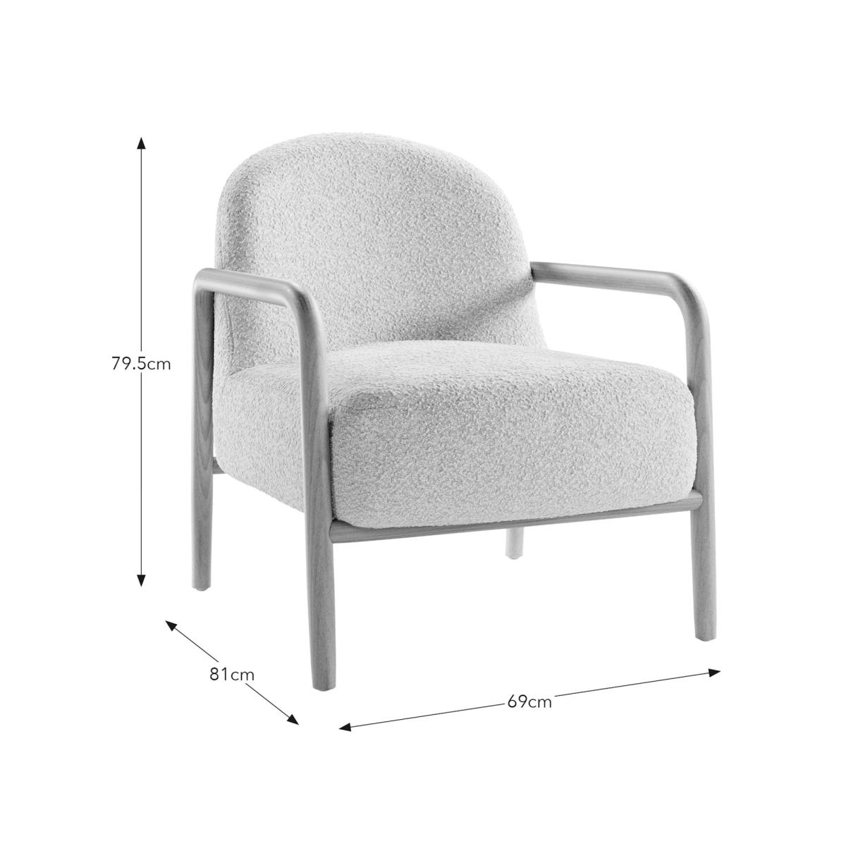 Edited Life Kristen Tonal Boucle Accent Chair – image 7