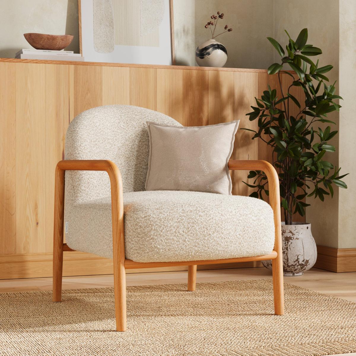 Edited Life Kristen Tonal Boucle Accent Chair – image 1