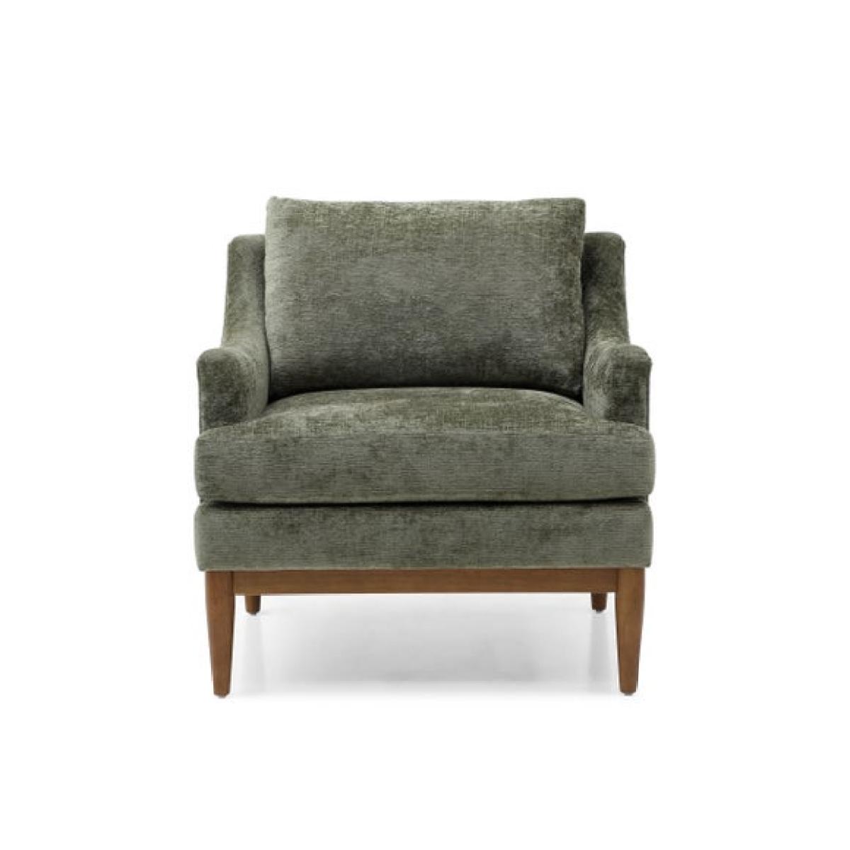 Return - Zella Olive Chenille Occasional Chair – image 2