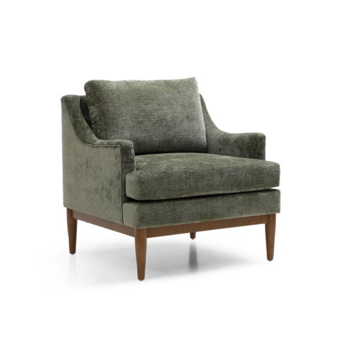Return - Zella Olive Chenille Occasional Chair – image 3