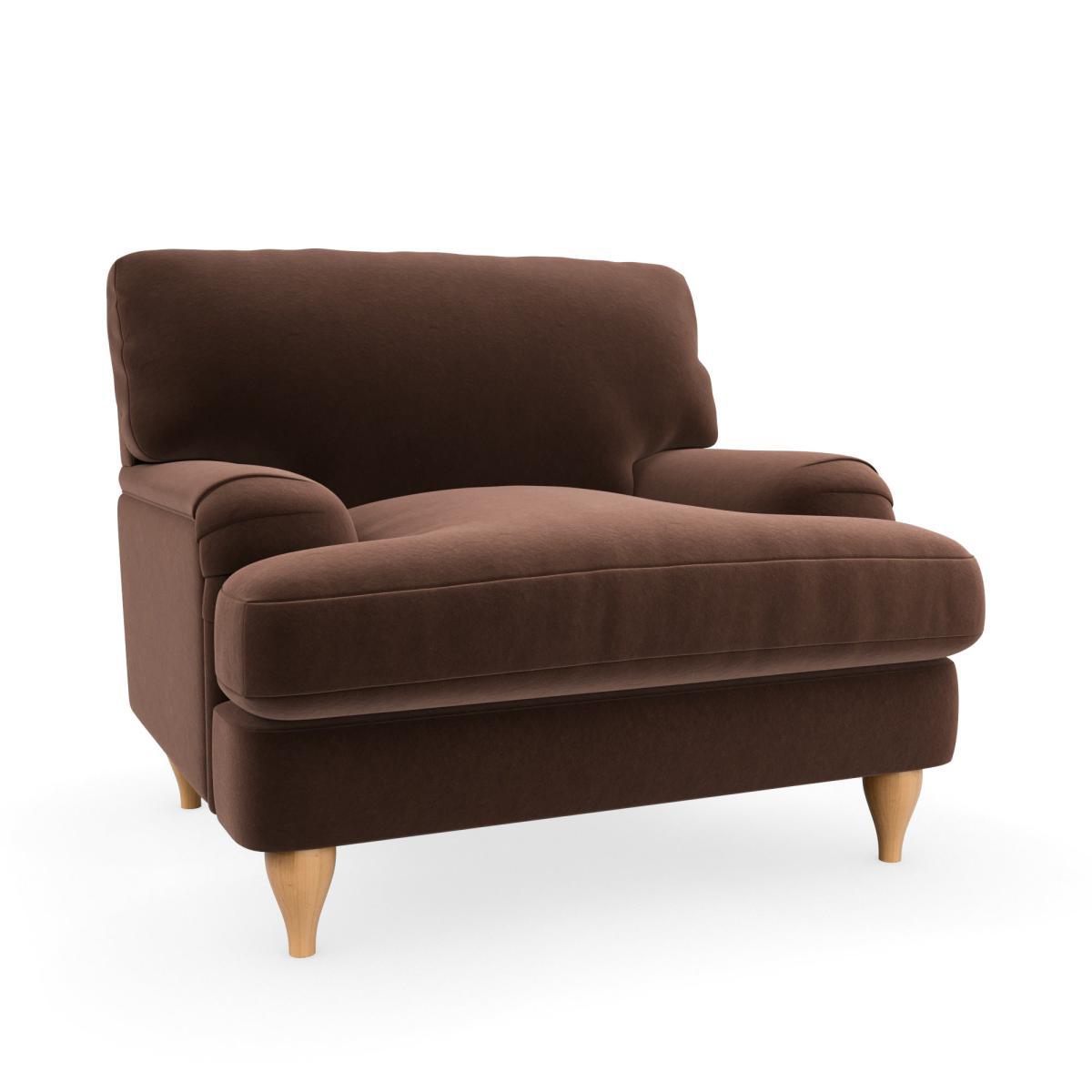 Darwin Luxury Velvet Armchair Luxury Velvet Pinecone – image 2