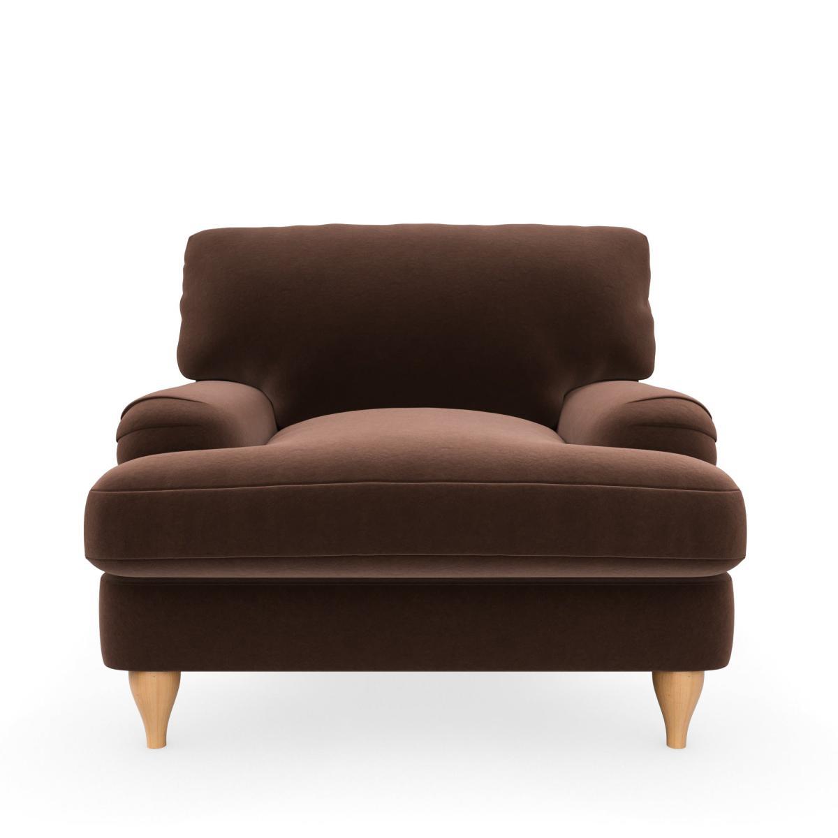 Darwin Luxury Velvet Armchair Luxury Velvet Pinecone – image 3