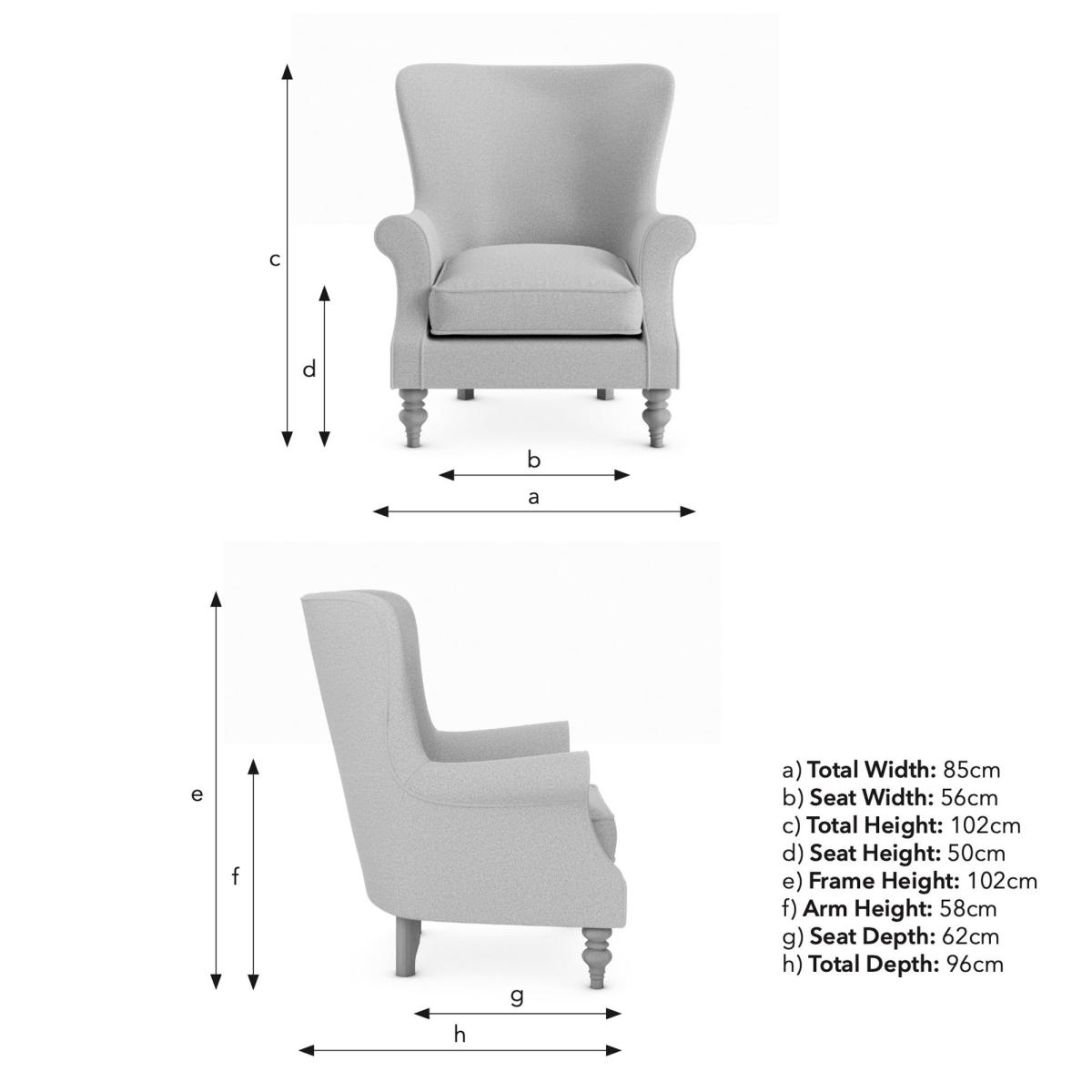 Charlbury Luxury Velvet Armchair Luxury Velvet Old Gold – image 9