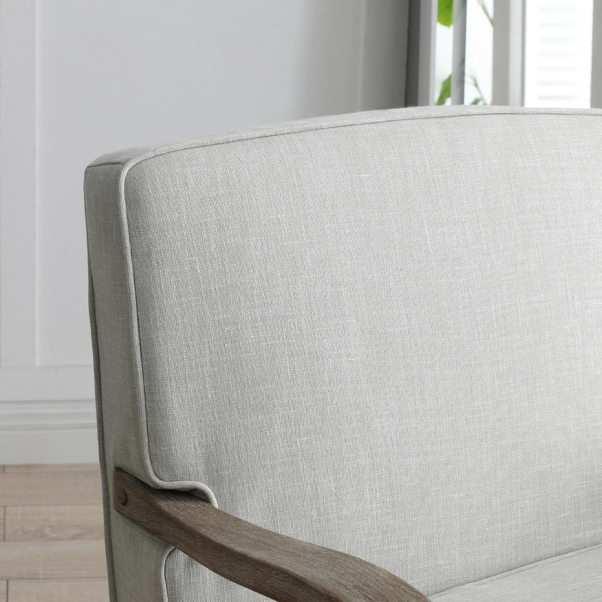 Return - Esme Cream Linen Chair, Cream – image 2