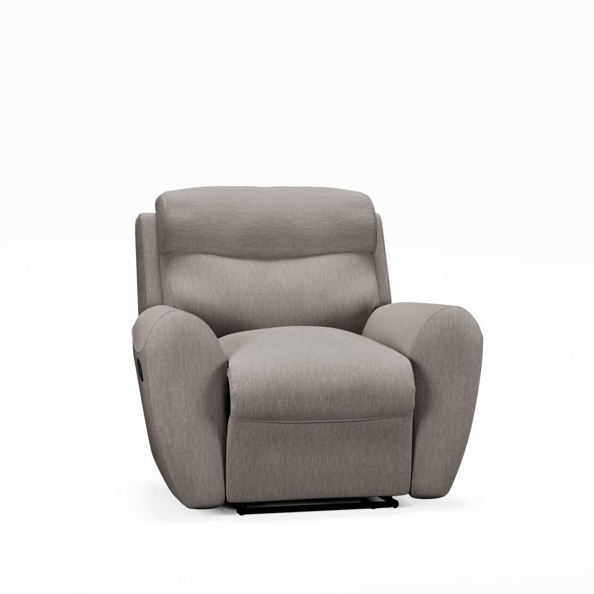 Wareham Manual Recliner Armchair Honeycomb Chenille Latte – image 9