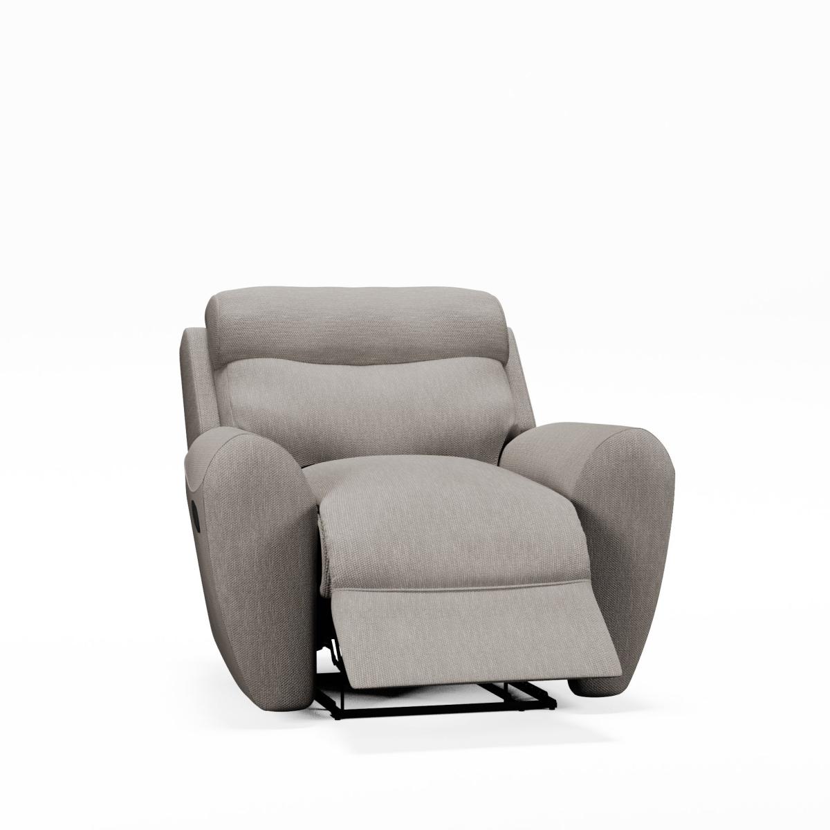 Wareham Manual Recliner Armchair Honeycomb Chenille Latte – image 10