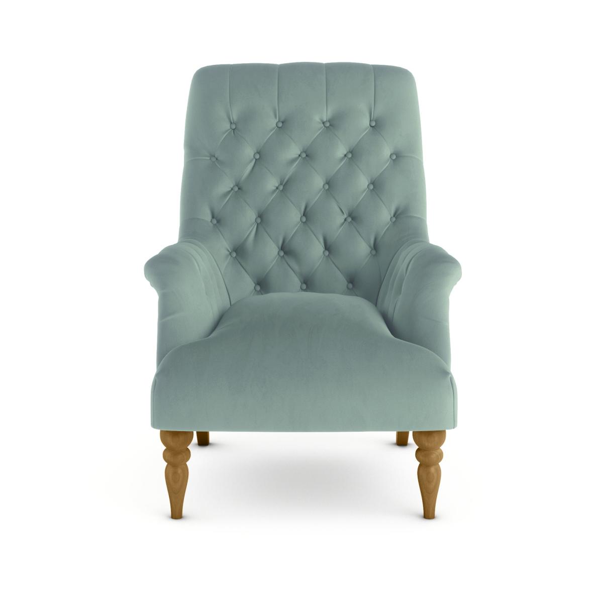 Bibury Luxury Velvet Armchair Luxury Velvet Lilypad – image 3