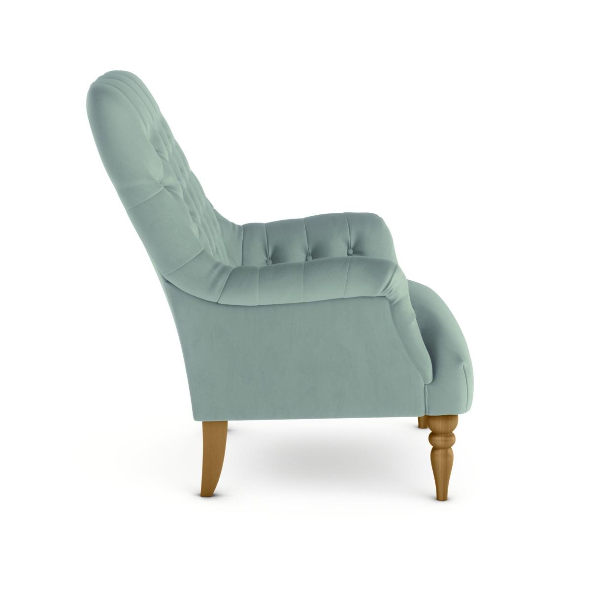 Bibury Luxury Velvet Armchair Luxury Velvet Lilypad – image 4
