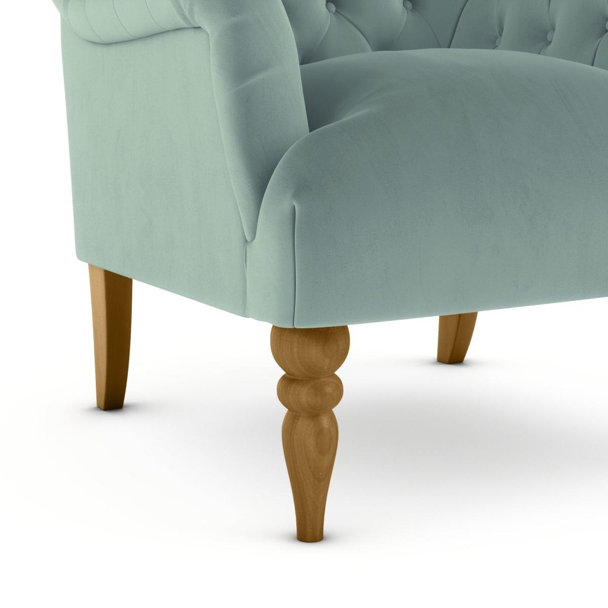 Bibury Luxury Velvet Armchair Luxury Velvet Lilypad – image 6