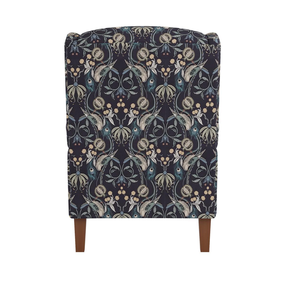 Oswald Navy Havisham Print Armchair Navy – image 5