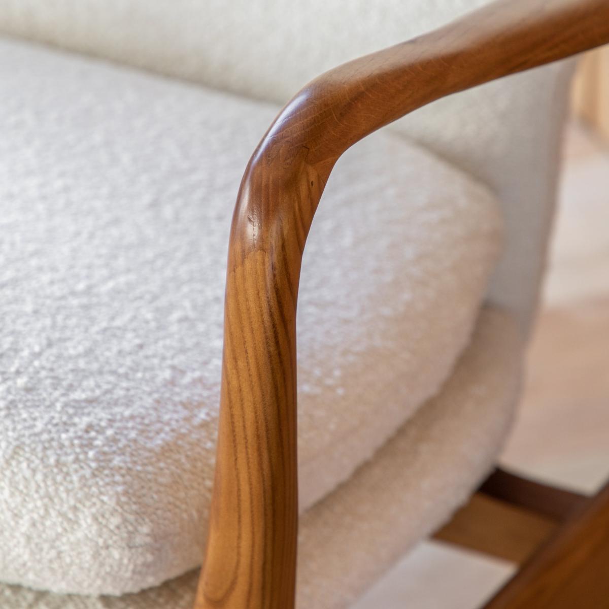 Joso Linen Armchair Cream – image 2