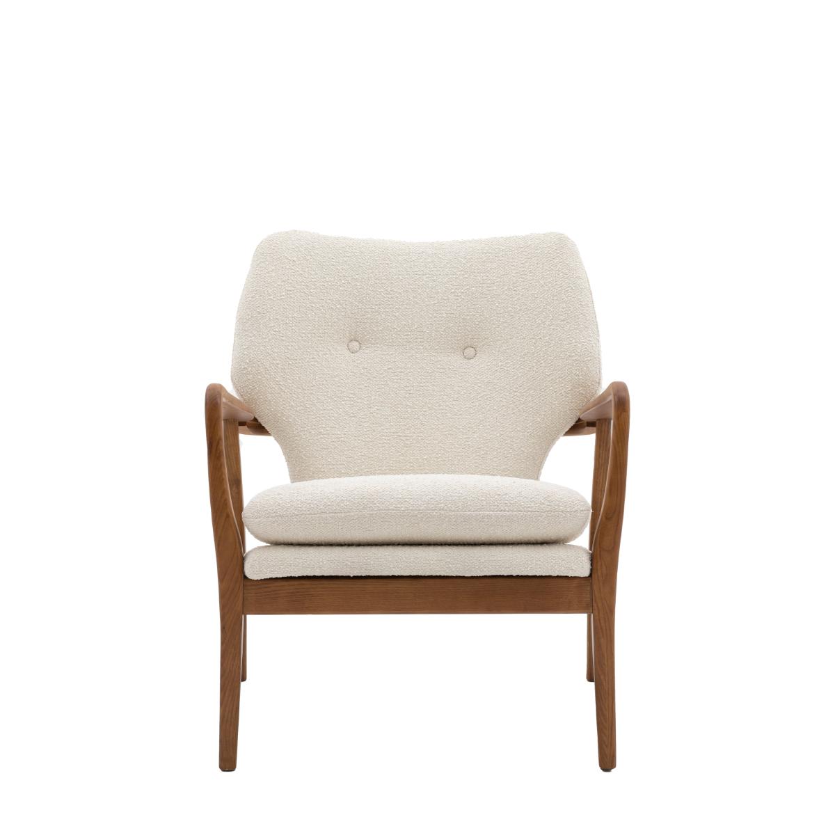 Joso Linen Armchair Cream – image 4