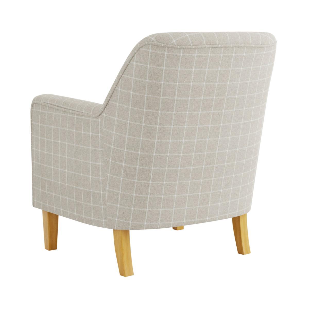 Cooper Window Pane Check Armchair Natural – image 4