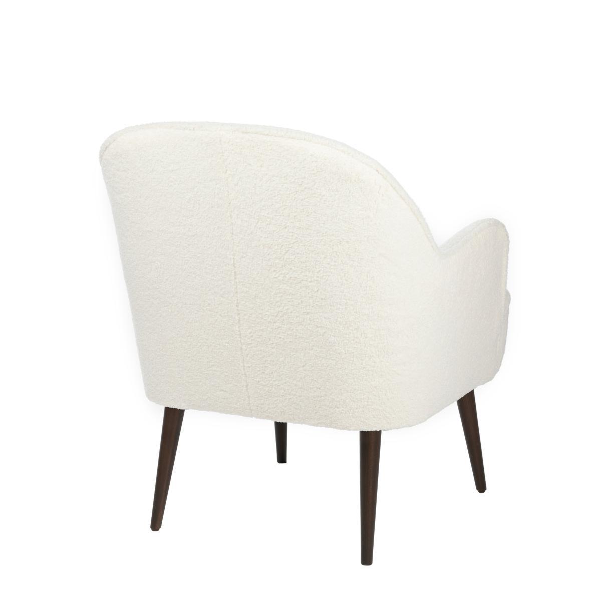 Bailey Sherpa Accent Chair Ivory – image 5