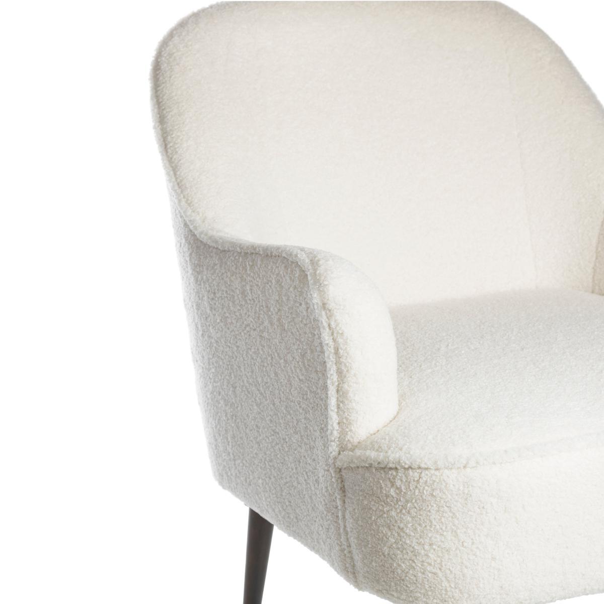 Bailey Sherpa Accent Chair Ivory – image 7