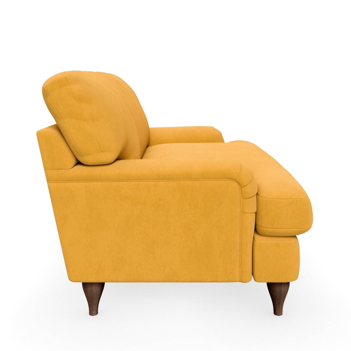 Darwin Luxury Velvet Snuggle Chair Luxury Velvet Old Gold – image 4
