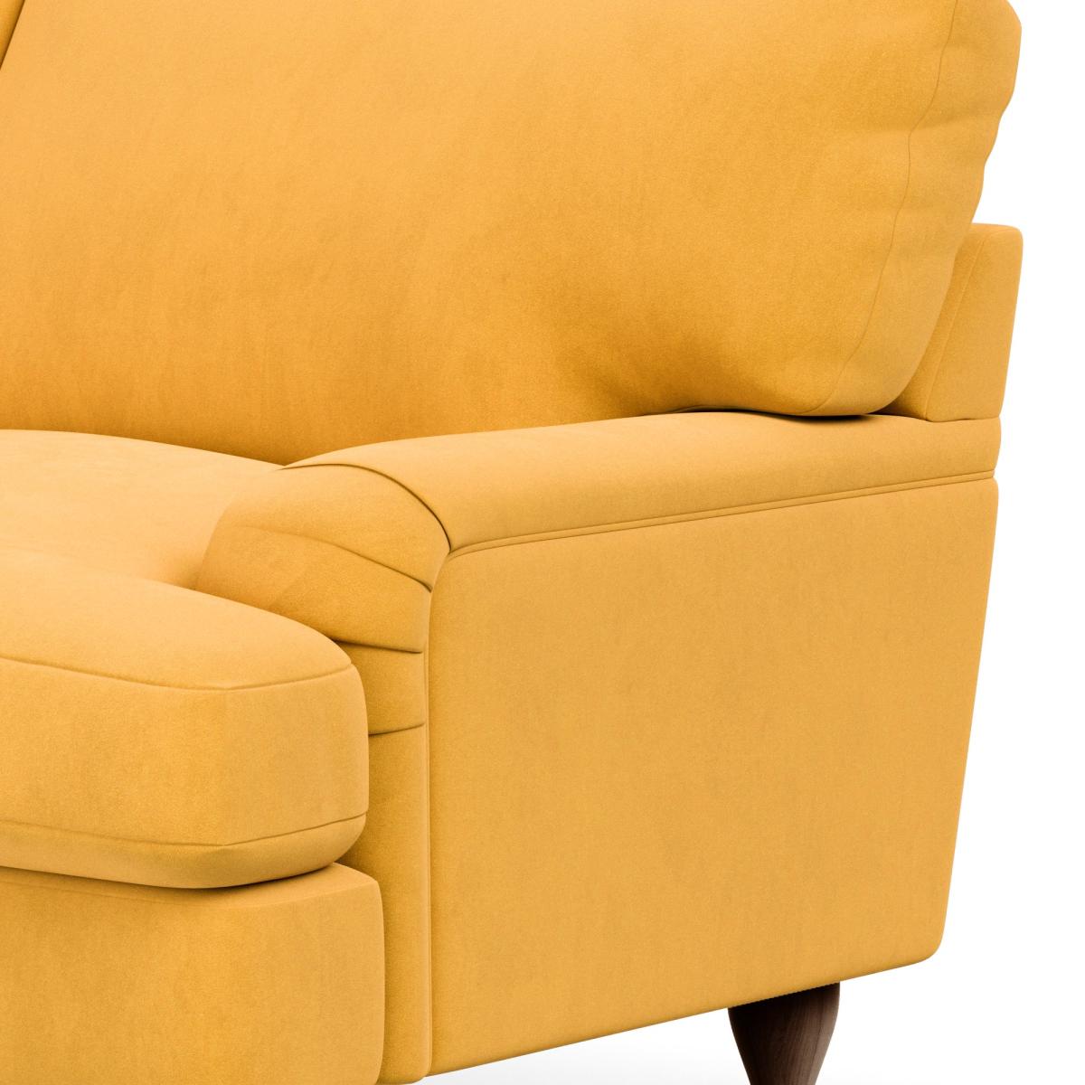 Darwin Luxury Velvet Snuggle Chair Luxury Velvet Old Gold – image 7