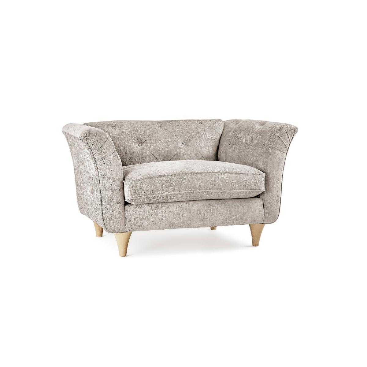 Jaipur Snuggle Chair Luxury Chenille Premium Chenille Sand – image 2