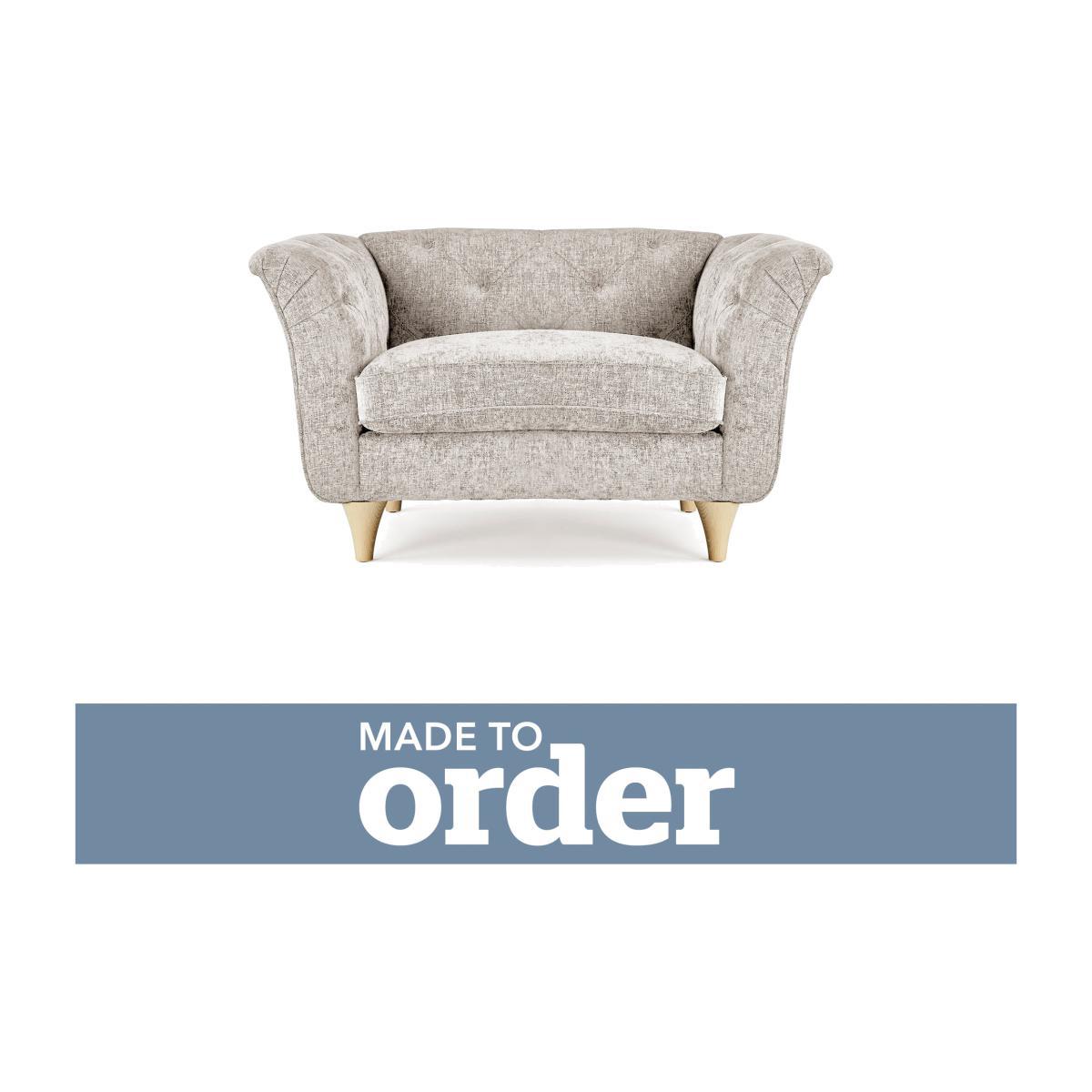 Jaipur Snuggle Chair Luxury Chenille Premium Chenille Sand – image 1