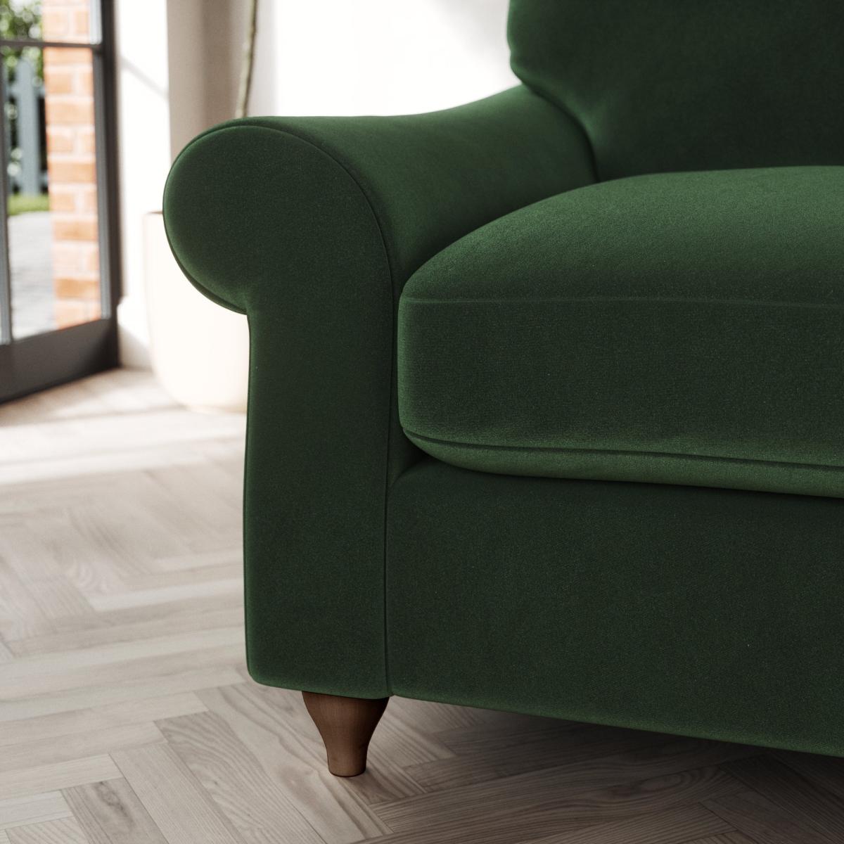 Salisbury Armchair Cosy Velvet Bottle Green – image 4