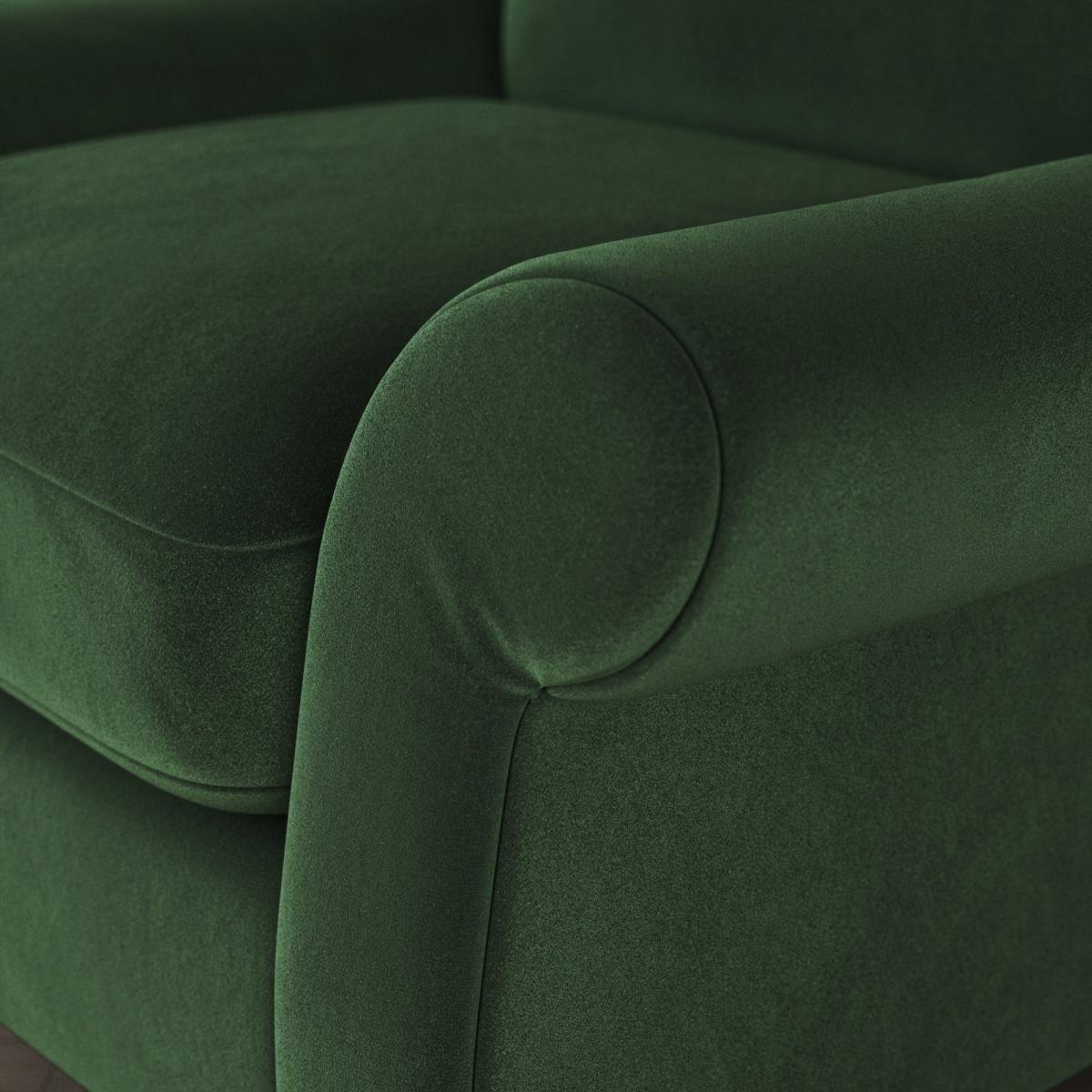 Salisbury Armchair Cosy Velvet Bottle Green – image 5