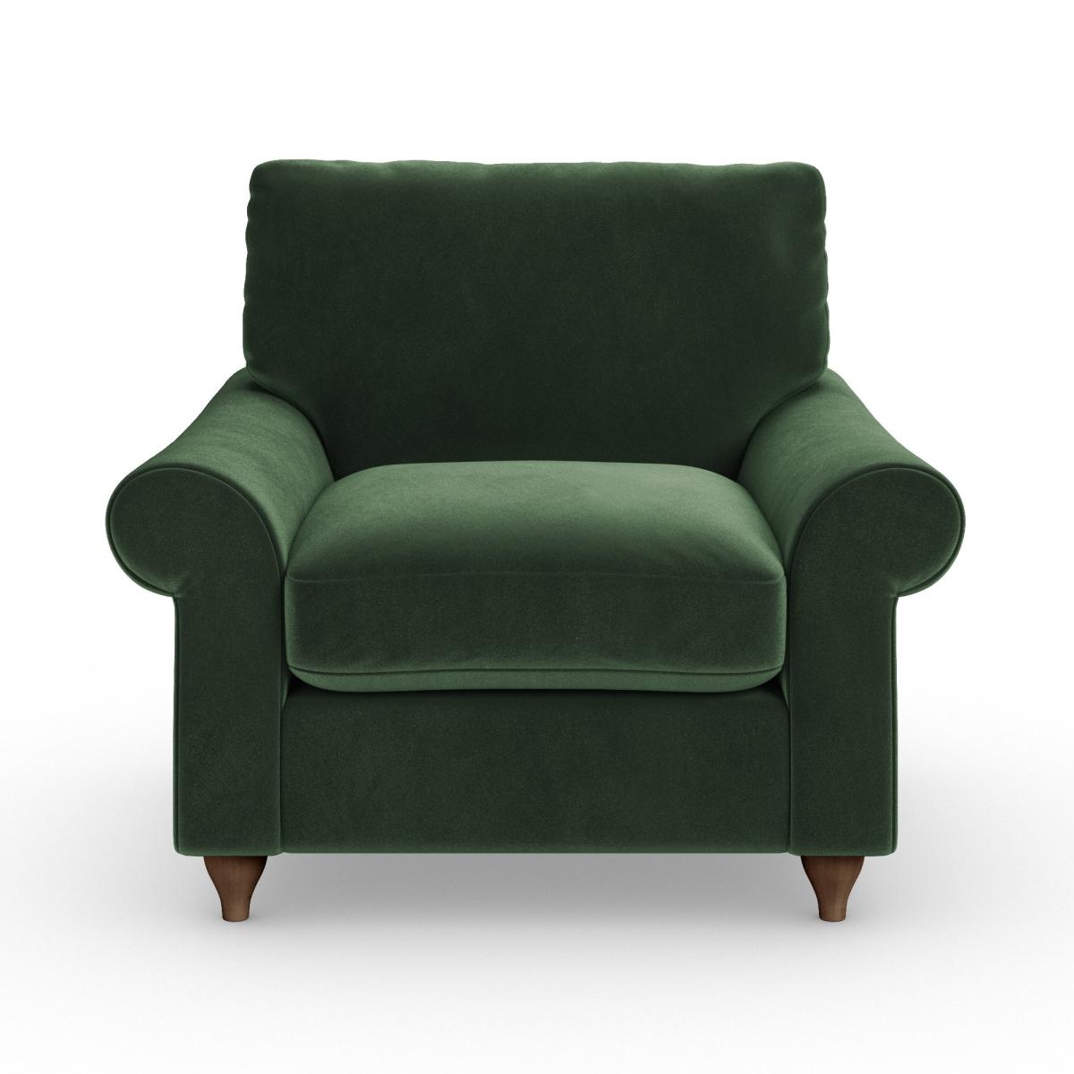 Salisbury Armchair Cosy Velvet Bottle Green – image 6