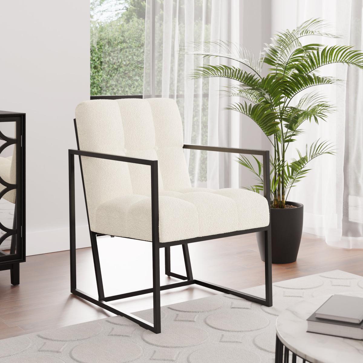 Chelsea Ivory Boucle Chair Ivory – image 1