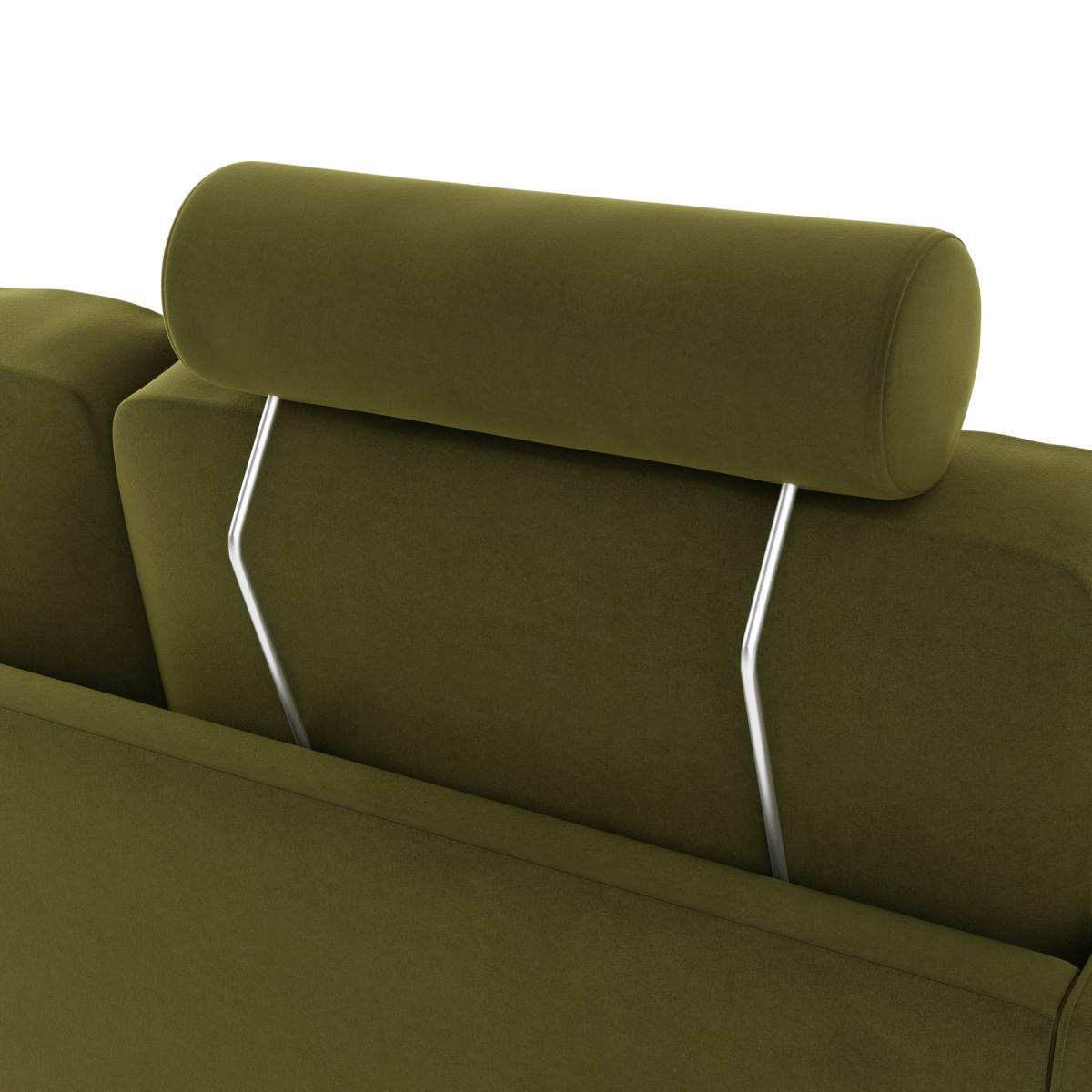 Zoe Velvet Headrest Olive (Green) – image 2
