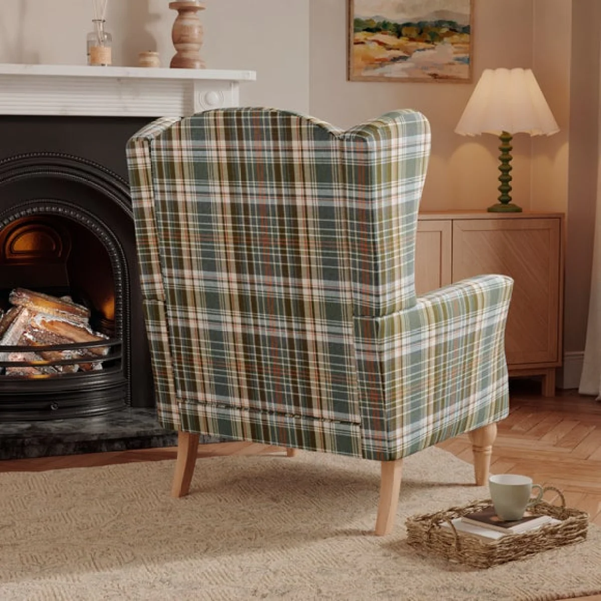 Charnwood Check Occasional Armchair – image 2