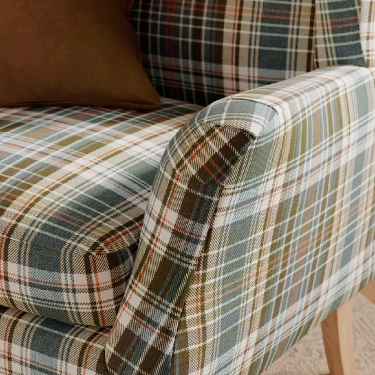 Charnwood Check Occasional Armchair – image 3