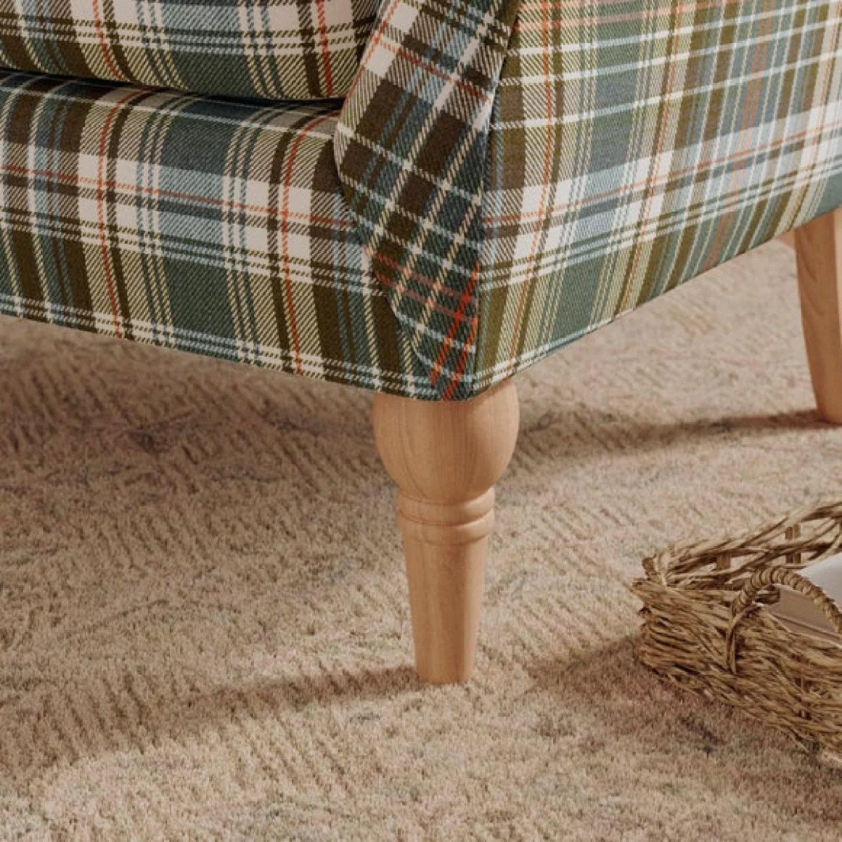 Charnwood Check Occasional Armchair – image 5