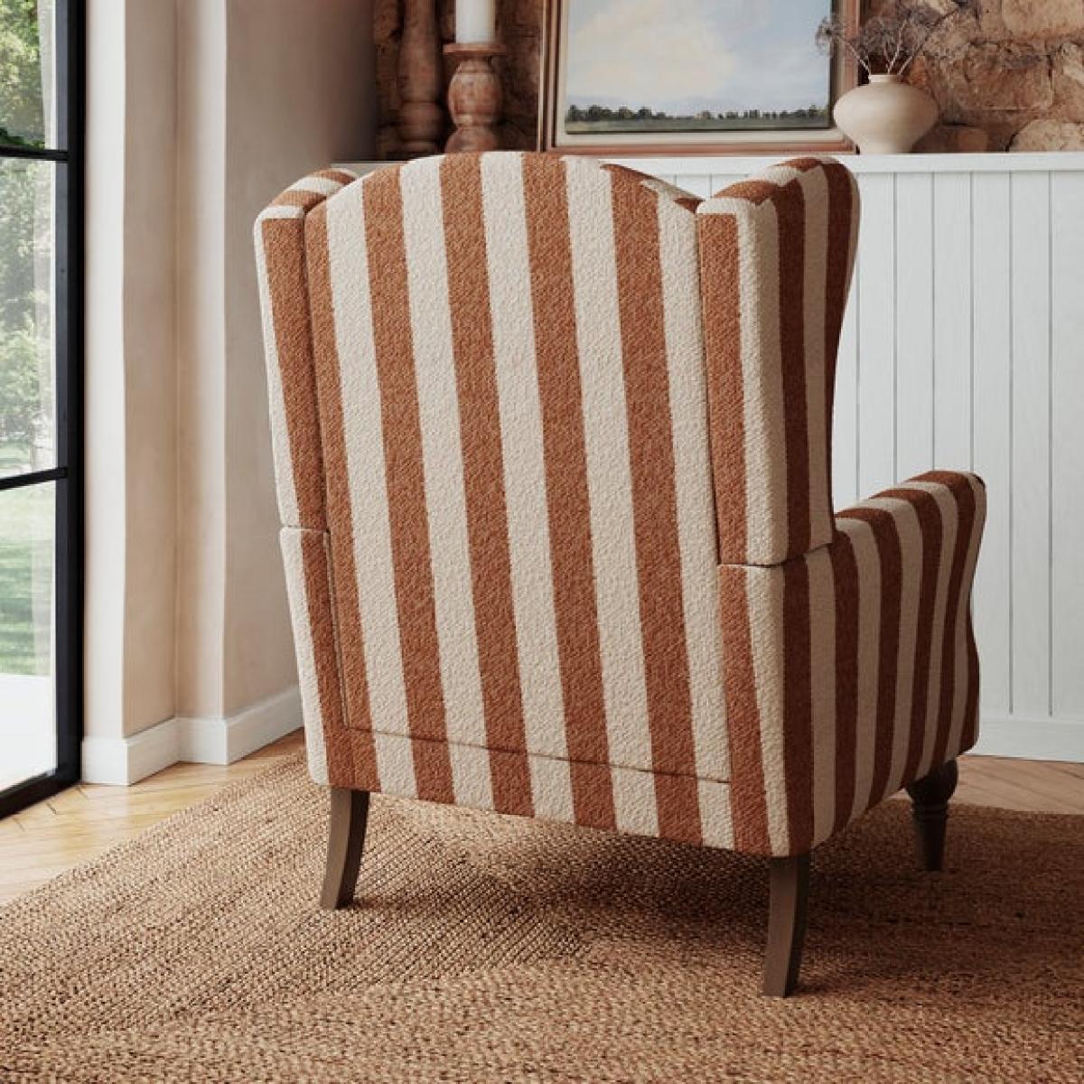 Charnwood Striped Boucle Occasional Armchair – image 2