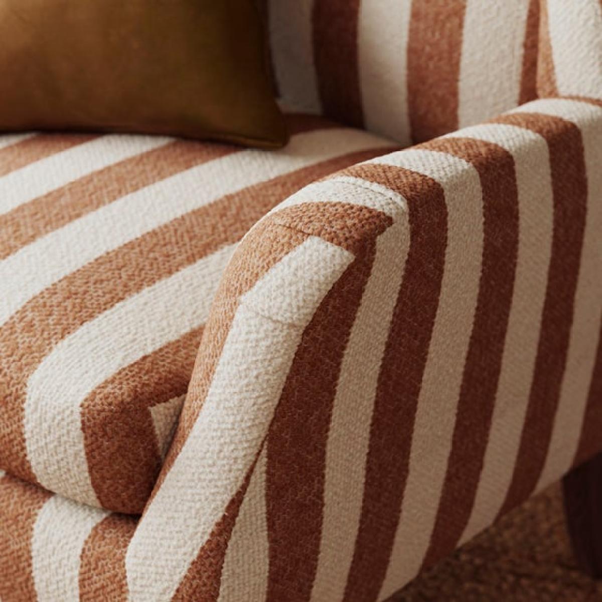 Charnwood Striped Boucle Occasional Armchair – image 3