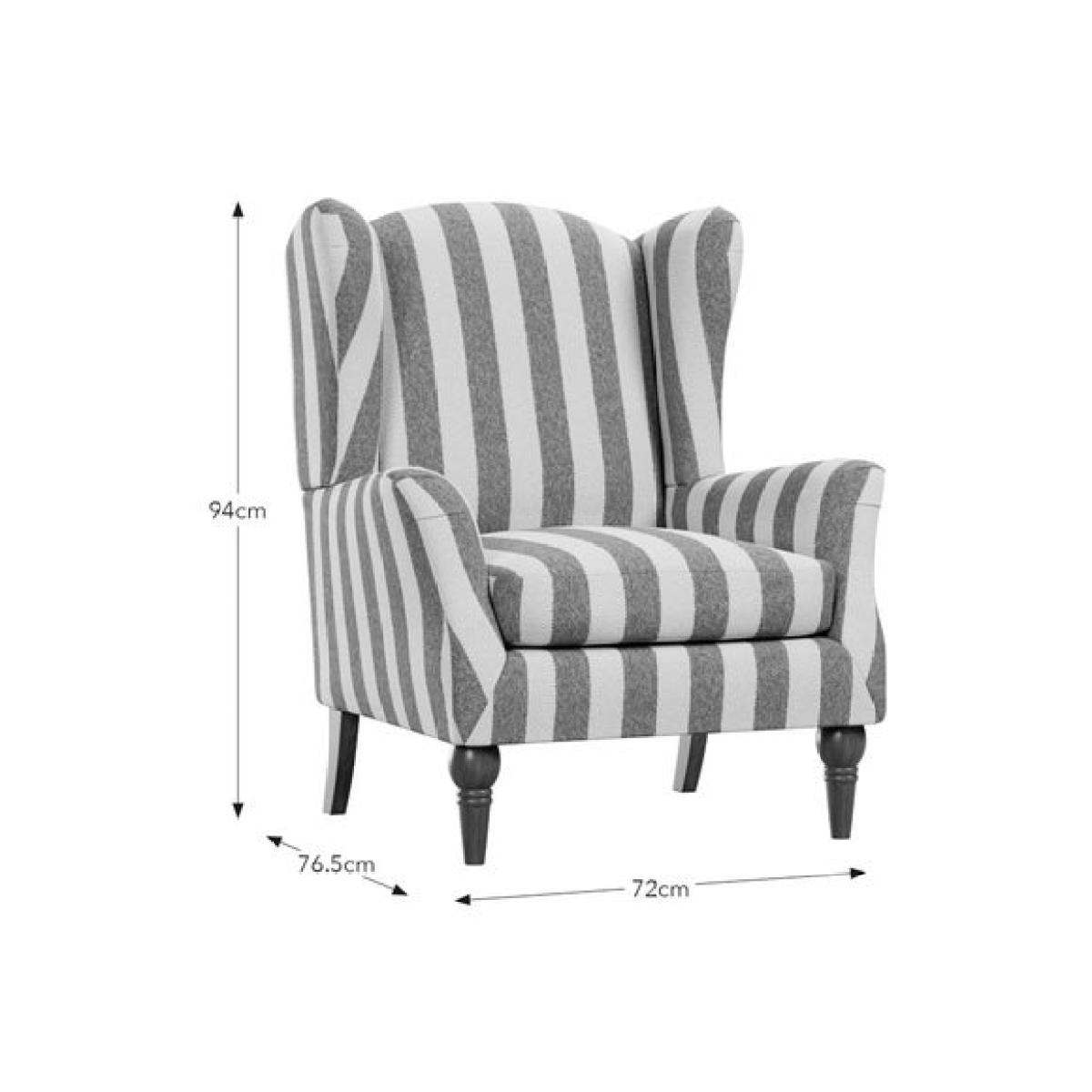 Charnwood Striped Boucle Occasional Armchair – image 7
