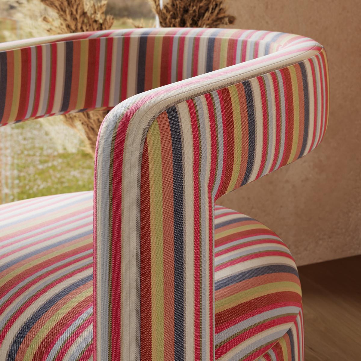 Tallie Stripe Occasional Chair, Woven MultiColoured – image 4