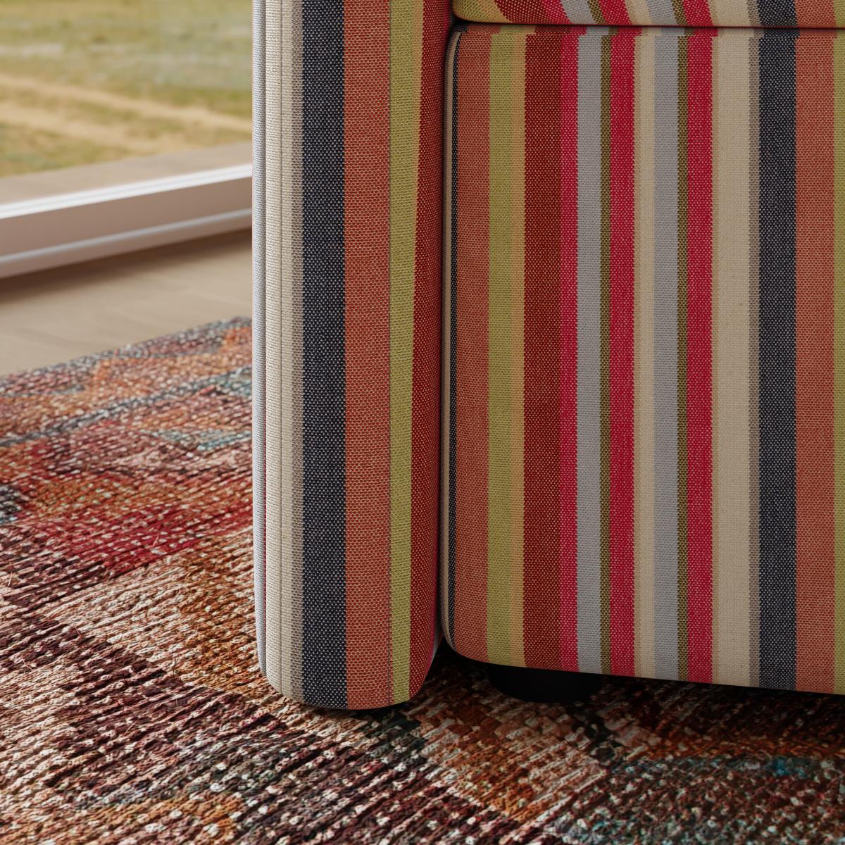 Tallie Stripe Occasional Chair, Woven MultiColoured – image 5